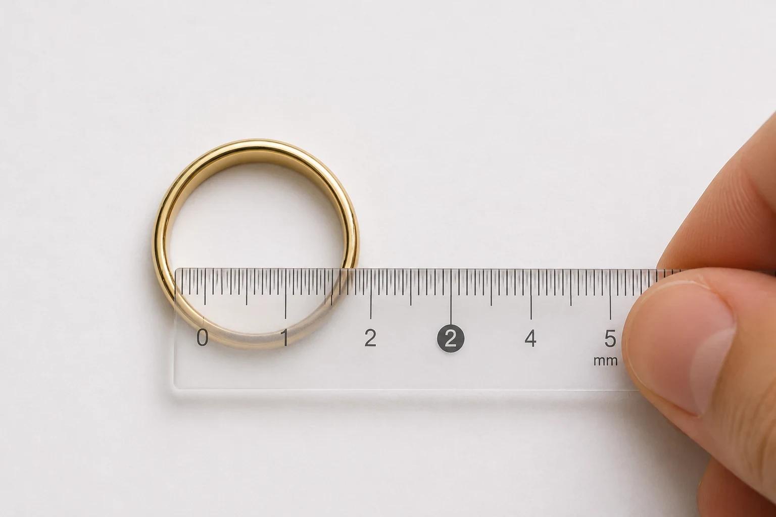 اندازه‌گیری قطر داخلی انگشتر برای تعیین US Ring Size